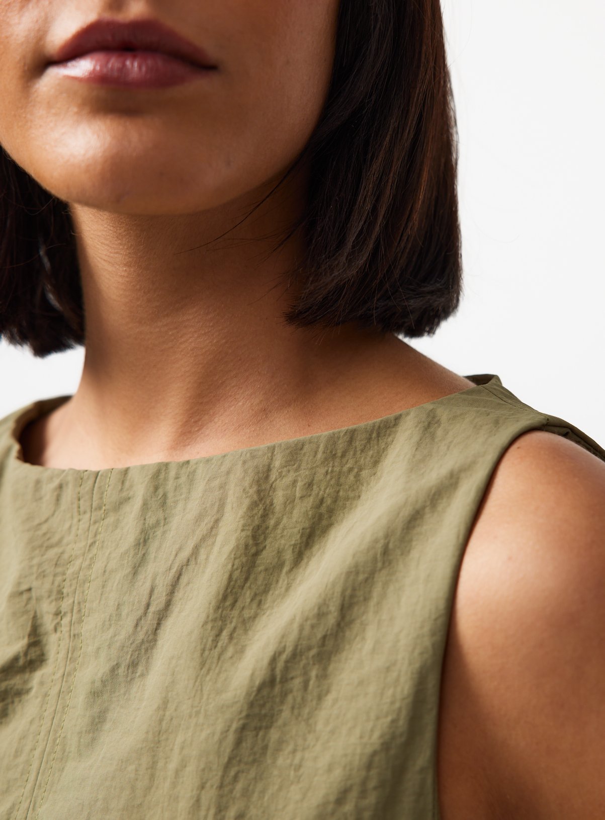 Light Khaki Technical Seam Detail Co-ord Shell Top 20 - Image 3 thumbnail